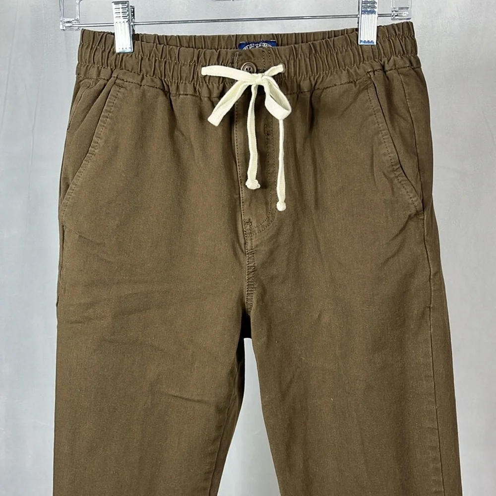 J. Crew Slim Stretch Cotton‎ Blend Dock Pants in Cattail Brown.